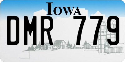 IA license plate DMR779