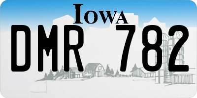IA license plate DMR782