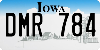 IA license plate DMR784