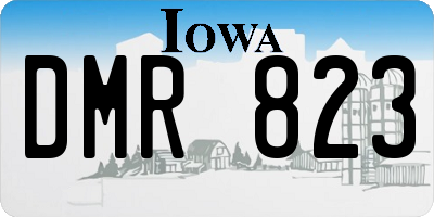IA license plate DMR823