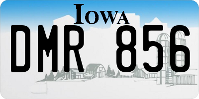 IA license plate DMR856