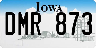 IA license plate DMR873