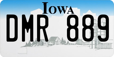IA license plate DMR889