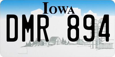 IA license plate DMR894