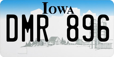 IA license plate DMR896