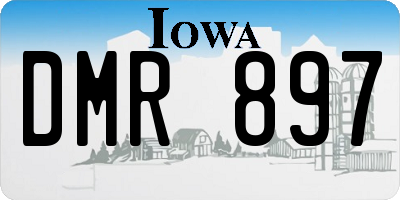 IA license plate DMR897