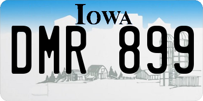 IA license plate DMR899