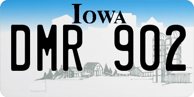 IA license plate DMR902