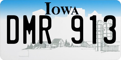 IA license plate DMR913