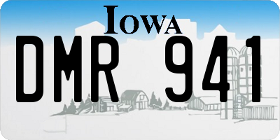 IA license plate DMR941