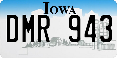 IA license plate DMR943