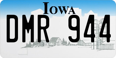 IA license plate DMR944