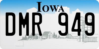 IA license plate DMR949
