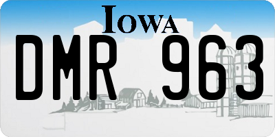 IA license plate DMR963