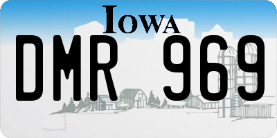 IA license plate DMR969
