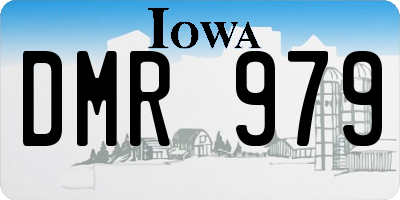 IA license plate DMR979