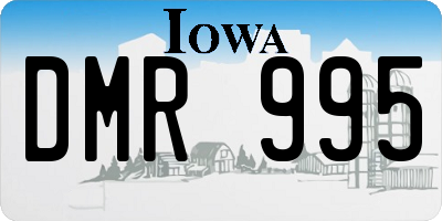 IA license plate DMR995