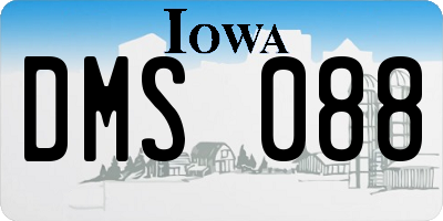 IA license plate DMS088