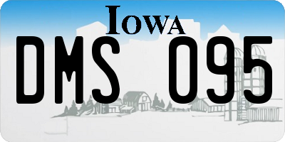 IA license plate DMS095