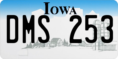 IA license plate DMS253