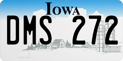 IA license plate DMS272