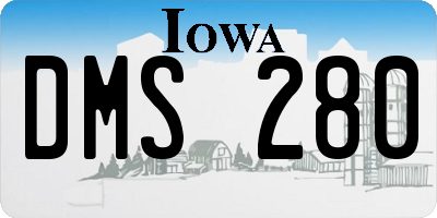 IA license plate DMS280