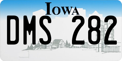IA license plate DMS282