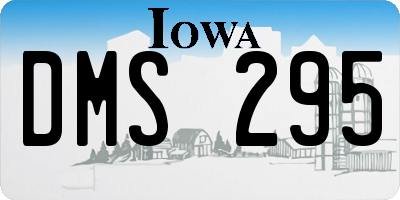 IA license plate DMS295