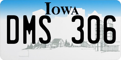 IA license plate DMS306