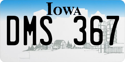 IA license plate DMS367