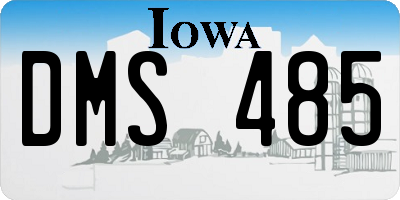 IA license plate DMS485