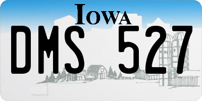 IA license plate DMS527