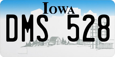 IA license plate DMS528