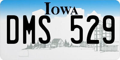 IA license plate DMS529
