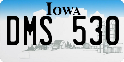 IA license plate DMS530
