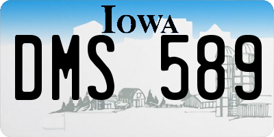 IA license plate DMS589