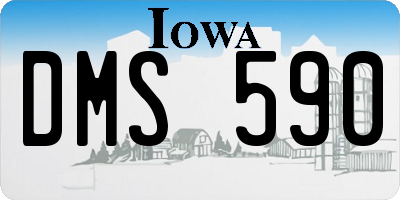 IA license plate DMS590