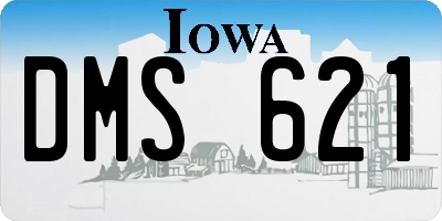 IA license plate DMS621
