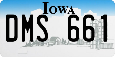 IA license plate DMS661
