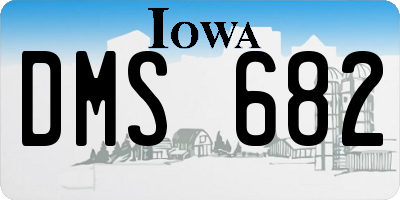 IA license plate DMS682