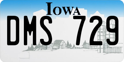 IA license plate DMS729