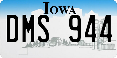 IA license plate DMS944