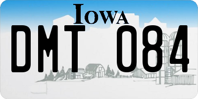IA license plate DMT084