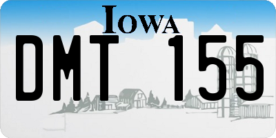 IA license plate DMT155