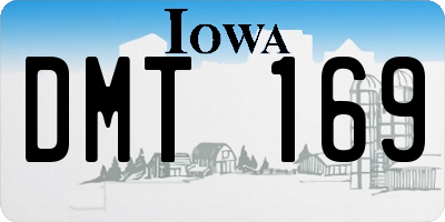IA license plate DMT169
