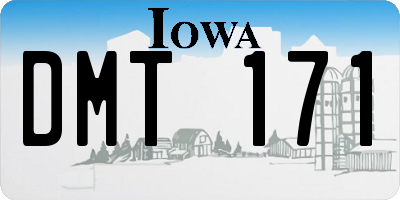 IA license plate DMT171