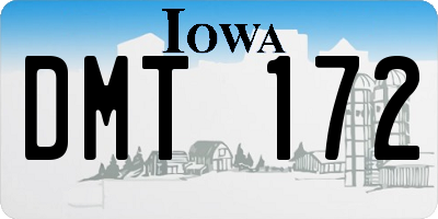 IA license plate DMT172
