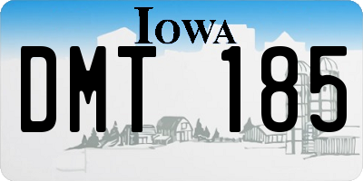 IA license plate DMT185