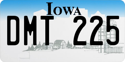 IA license plate DMT225