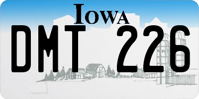IA license plate DMT226